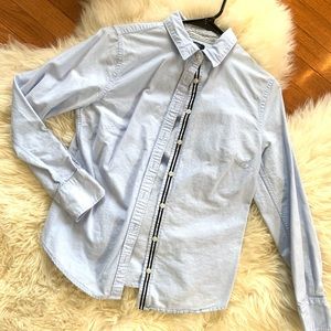 Women’s Land’s End Blue Button-Down Shirt